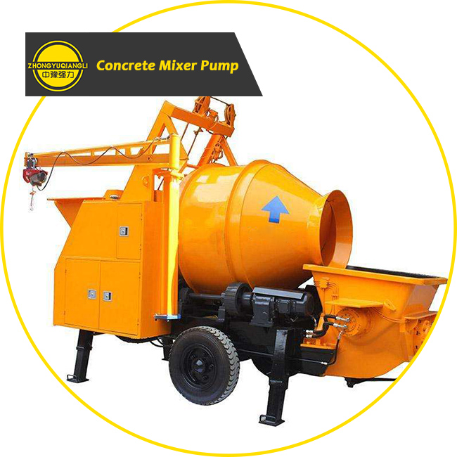 Small Diesel and Electric Mobile Concrete Mixer Pump Machine for Sale